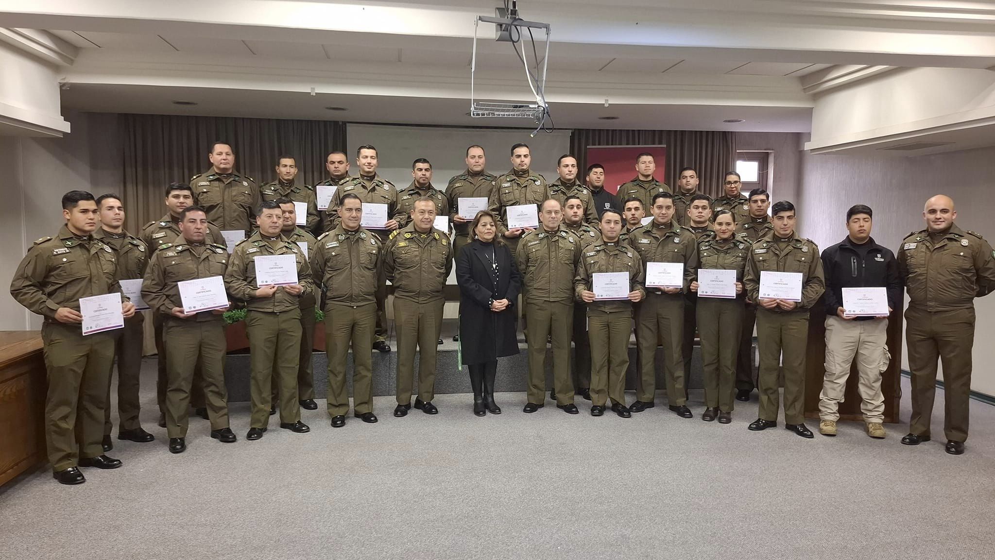 Carabineros e inspectores municipales de La Serena se certifican en curso de Primera Respuesta ante Incidentes y Emergencias